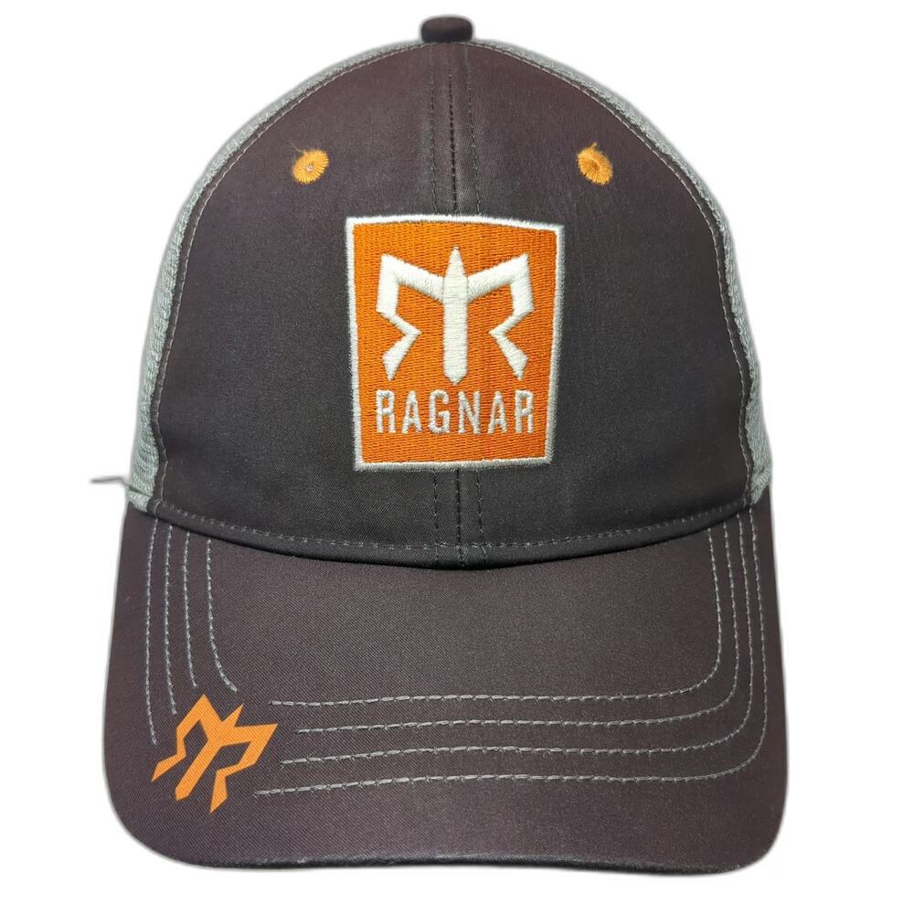 Boco Gear Trucker Hat Gray Orange One Size Ragnar Inner Wild Mesh Logo Snapback